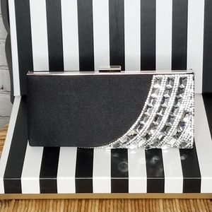 R.S.V.P. Clutch Rheinstone Black